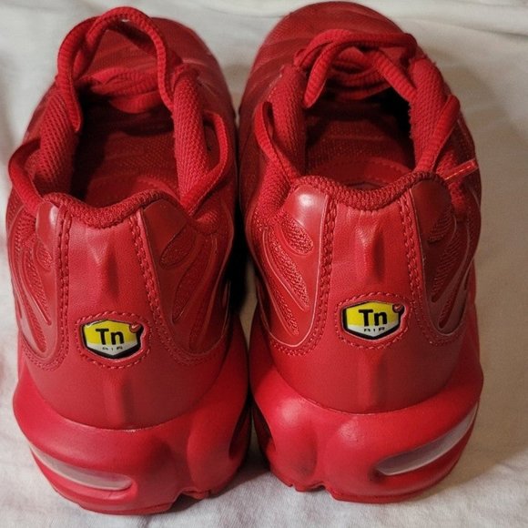 Nike Air Max Plus University Red Chile Red Used Size 6Y No Box - Picture 5 of 7